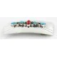 Certified Authentic Navajo .925 Sterling Silver Natural Turquoise and Coral Native American Buckle 1195 Certified Authentic Navajo .925 Sterling Silver Natural Turquoise and Coral Native American Buckle 1195
