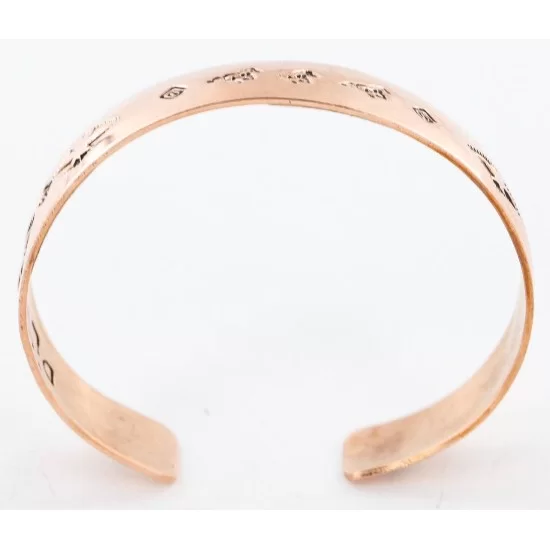 Handmade Horse Certified Authentic Navajo Pure Copper Native American Bracelet 12773-1 Handmade Horse Certified Authentic Navajo Pure Copper Native American Bracelet 12773-1