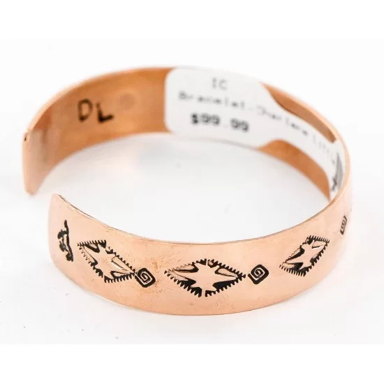 Handmade Horse Certified Authentic Navajo Pure Copper Native American Bracelet 12773-1 Handmade Horse Certified Authentic Navajo Pure Copper Native American Bracelet 12773-1