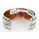 Handmade Certified Authentic Navajo Pure .925 Sterling Silver and Copper Native American Bracelet 12779