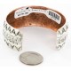 Handmade Certified Authentic Navajo Pure .925 Sterling Silver and Copper Native American Bracelet 12779