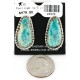 Certified Authentic Navajo .925 Sterling Silver Stud Native American Earrings Natural Turquoise Native American Earrings 24379-0 All Products 371196369474 24379-0 (by LomaSiiva)
