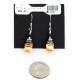 Certified Authentic Navajo .925 Sterling Silver Natural Turquoise Spiny Oyster Set Native American Necklace and Earrings 16038-18084