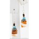 Certified Authentic Navajo .925 Sterling Silver Natural Turquoise Spiny Oyster Set Native American Necklace and Earrings 16038-18084