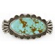 Handmade Certified Authentic Navajo .925 Sterling Silver Natural Mountain Pilot Turquoise Native American Pin 192
