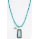 Handmade Certified Authentic Navajo .925 Sterling Silver Natural Turquoise Native American Necklace 15082 Handmade Certified Authentic Navajo .925 Sterling Silver Natural Turquoise Native American Necklace 15082