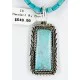 Handmade Certified Authentic Navajo .925 Sterling Silver Natural Turquoise Native American Necklace 15082