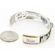 12kt Gold Filled and .925 Sterling Silver Handmade Storyteller Certified Authentic Navajo Turquoise Native American Bracelet 12638 12kt Gold Filled and .925 Sterling Silver Handmade Storyteller Certified Authentic Navajo Turquoise Native American Bracelet 12638
