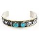 12kt Gold Filled and .925 Sterling Silver Handmade Storyteller Certified Authentic Navajo Turquoise Native American Bracelet 12638 12kt Gold Filled and .925 Sterling Silver Handmade Storyteller Certified Authentic Navajo Turquoise Native American Bracelet 12638