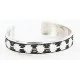 .925 Sterling Silver Handmade Certified Authentic Navajo Native American Bracelet 12536