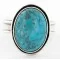 Handmade Certified Authentic Navajo .925 Sterling Silver Natural Turquoise Native American Ring  12521