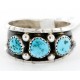Handmade Certified Authentic Signed Navajo .925 Sterling Silver Natural Turquoise Native American Ring  16835