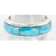 Handmade Certified Authentic Inlaid Signed Navajo .925 Sterling Silver Natural Turquoise Native American Ring  16625