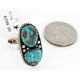 Handmade Certified Authentic Navajo .925 Sterling Silver Turquoise Native American Ring  16842