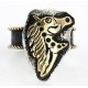 .925 Sterling Silver and 12kt Gold Filled Handmade Certified Authentic Navajo Horse Native American Ring  87657897