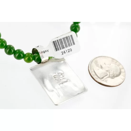12kt Gold Filled .925 Sterling Silver Handmade Certified Authentic Navajo Arrow Malachite Pendant Native American Necklace 24129 12kt Gold Filled .925 Sterling Silver Handmade Certified Authentic Navajo Arrow Malachite Pendant Native American Necklace 24129