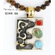 12kt Gold Filled .925 Sterling Silver Handmade Certified Authentic Navajo Turquoise Coral Native American Necklace 24343-3