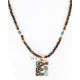 12kt Gold Filled .925 Sterling Silver Handmade Certified Authentic Navajo Turquoise Coral Native American Necklace 24343-3 12kt Gold Filled .925 Sterling Silver Handmade Certified Authentic Navajo Turquoise Coral Native American Necklace 24343-3