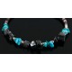 Certified Authentic Navajo Turquoise and Hematite Native American WRAP Bracelet 12717-0