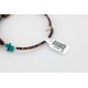 Certified Authentic Navajo Turquoise and Jasper Native American WRAP Bracelet 12742-3 Certified Authentic Navajo Turquoise and Jasper Native American WRAP Bracelet 12742-3