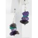 Certified Authentic Navajo .925 Sterling Silver Hooks Natural Turquoise Amethyst Native American Earrings 18068 Certified Authentic Navajo .925 Sterling Silver Hooks Natural Turquoise Amethyst Native American Earrings 18068