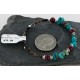 Certified Authentic Navajo Turquoise and Jasper Native American Adjustable Wrap Bracelet 12740-5 Certified Authentic Navajo Turquoise and Jasper Native American Adjustable Wrap Bracelet 12740-5