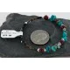 Certified Authentic Navajo Turquoise and Jasper Native American Adjustable Wrap Bracelet 12740-5