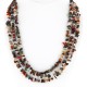 Large Certified Authentic 3 Strand Navajo .925 Sterling Silver Multicolor Stones Native American Necklace 750144-5 Large Certified Authentic 3 Strand Navajo .925 Sterling Silver Multicolor Stones Native American Necklace 750144-5