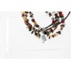 Large Certified Authentic 3 Strand Navajo .925 Sterling Silver Multicolor Stones Native American Necklace 750144-5 Large Certified Authentic 3 Strand Navajo .925 Sterling Silver Multicolor Stones Native American Necklace 750144-5