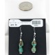 Certified Authentic Navajo .925 Sterling Silver Hooks Natural Turquoise Native American Earrings 18066