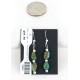 Certified Authentic Navajo .925 Sterling Silver Hooks Natural Turquoise Native American Earrings 18067