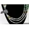 Certified Authentic 3 Strand Navajo .925 Sterling Silver Turquoise Quartz and Onyx Native American Necklace 25243