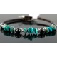 Certified Authentic Navajo Turquoise and HEMATITE Native American WRAP Bracelet 12726