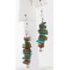 Certified Authentic Navajo .925 Sterling Silver Hooks Natural Turquoise and JASPER Native American Earrings 18062 Certified Authentic Navajo .925 Sterling Silver Hooks Natural Turquoise and JASPER Native American Earrings 18062