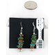 Certified Authentic Navajo .925 Sterling Silver Hooks Natural Turquoise and JASPER Native American Earrings 18062 Certified Authentic Navajo .925 Sterling Silver Hooks Natural Turquoise and JASPER Native American Earrings 18062