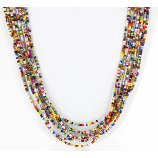 Certified Authentic 8 Strand Bead Navajo .925 Sterling Silver Turquoise and Coral and Blue Agate Native American Necklace 15991 Certified Authentic 8 Strand Bead Navajo .925 Sterling Silver Turquoise and Coral and Blue Agate Native American Necklace 15991