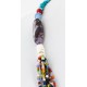 Certified Authentic 8 Strand Bead Navajo .925 Sterling Silver Turquoise and Coral and Jasper and Coral and Agate Neckalce Native American Necklace 15988