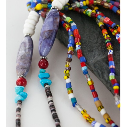Certified Authentic 8 Strand Navajo .925 Sterling Silver Beaded Native American Necklace 15990 Certified Authentic 8 Strand Navajo .925 Sterling Silver Beaded Native American Necklace 15990