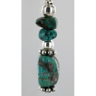 Navajo .925 Hook Turquoise Native American Earrings 18056