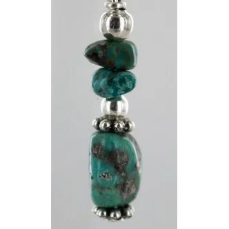 Certified Authentic Navajo .925 Hook Turquoise Native American Earrings 18056