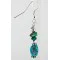 Certified Authentic Navajo .925 Hook Turquoise Native American Earrings 18056