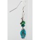 Navajo .925 Hook Turquoise Native American Earrings 18056