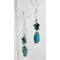 Certified Authentic Navajo .925 Hook Turquoise Native American Earrings 18056