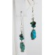 Navajo .925 Hook Turquoise Native American Earrings 18056