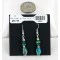Certified Authentic Navajo .925 Hook Turquoise Native American Earrings 18056