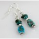 Navajo .925 Hook Turquoise Native American Earrings 18056