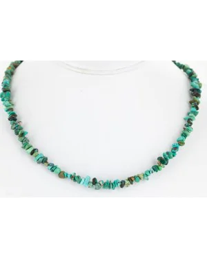 Certified Authentic Navajo .925 Sterling Silver and Turquoise Native American Necklace 15994-2 Certified Authentic Navajo .925 Sterling Silver and Turquoise Native American Necklace 15994-2
