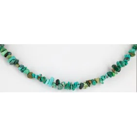 Certified Authentic Navajo .925 Sterling Silver and Turquoise Native American Necklace 15994-2