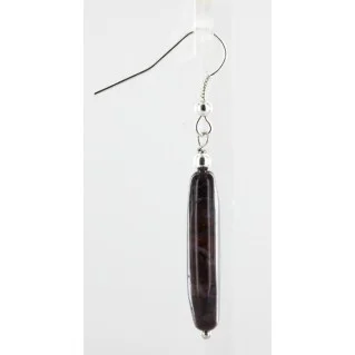 Certified Authentic Navajo .925 Sterling Silver Hooks Natural JASPER Native American Earrings 18054