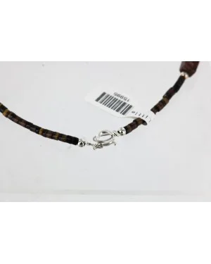Certified Authentic Navajo .925 Sterling Silver Turquoise Jasper Native American Necklace 15995